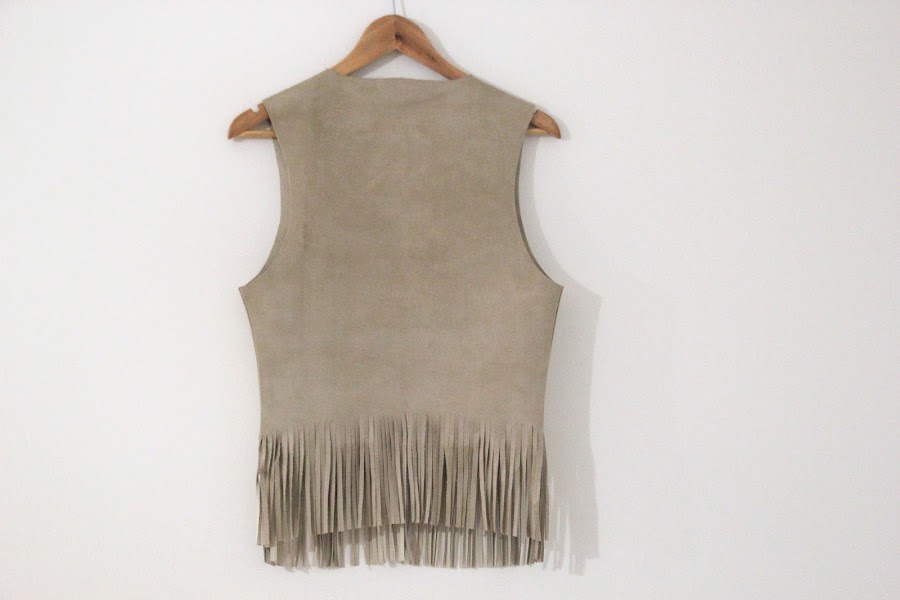 DIY Tutorial y patrones chaleco con flecos boho