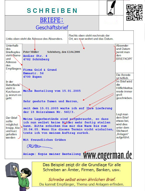 Deutsch Brief Formal