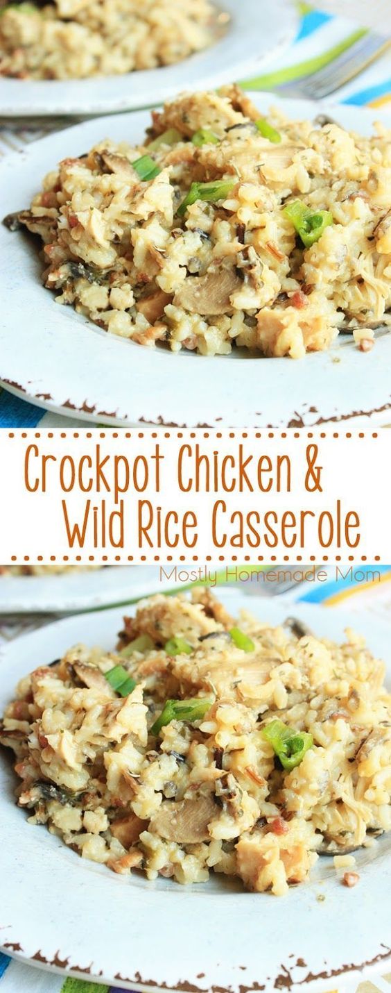 Crockpot Chicken & Wild Rice Casserole CookPed