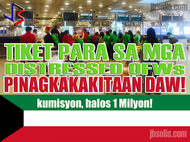 OFWs and manpower agencies in kuwait are calling for OWWA and DOLE to investigate an alleged rapatriation ticket scam happening in kuwait, whereby a single person is allegedly earning a fortune on mass repatriation tickets referred to a specific agency or airline (PAL).  The person being accused is Paulo Liwanag, secretary general of Fil-Aseak, a Kuwait-based NGO tasked by the POLO-OWWA Office to contact manpower agencies regarding the mass repatriation of OFWs based in Kuwait.  Among the complainants are two secretaries working for different manpower agencies. Manpower agencies are required by Philippine law to shoulder the repatriation tickets of distressed OFWs that these agencies have deployed.  The complainants alleged that Paulo Liwanag bypassed the agencies and booked the distressed OFWs himself, and profiting in the process.  The agencies say that the ticket prices are inflated by as much as 15 Kuwaiti Dinars or equivalent to almost 2,500 pesos! They claim that there are cheaper airlines that they can choose.  Liwanag's defense is that he has given enough notice to manpower agencies. He further said that he never pressured people to book tickets through him. He also said that some people "confirm" (their booking) through him, so this is what he sends (books) to Philippine Airlines.  A travel agency, one that used to provide repatriation tickets through Paulo Liwanag, confirms part of the allegation. In an interview, Paulita Lundang said Paulo Liwanag asked for a commission of 5 Kuwaiti Dinar per ticket, equivalent to 850 pesos. She however did not see anything wrong with it as she thought that Paulo used the commission for his NGO-related expenses like cellphone load, splitting the amount with a certain "Jones". Lundang estimates that within a year, Paulo received about 6,000 Kuwaiti dinar from her agency. That amounts to 985,000 pesos!   Mr. Liwanag disputes this statement from Paulita Lundang citing that she has no evidence showing Liwanag receiving any amount of money from Lundang. He goes further, saying the 5 Kuwaiti dinar per head was actually a promise from Lundang, and that she never delivered on that promise. He insists that he never received any money from Paulita Lundang.  Paulo Liwanag believes that Paulita Lundang is now speaking against him because she lost the mass repatriation (agreement or contract).  Paulita Lundang counters, speaking directly to Paulo "here is the cctv camera in my office.. you and Jones immediately come here, after the workers (OFWs) have been repatriated, to collect your commission. If I were you, admit it. Why would you say you never received (money)? All the proof are here. I only never asked for you to sign (receipt of money) due to trust. Count the number of repatriates, multiply by 5 Kuwaiti dinars, that's our agreement and I abided by that. Kuwait has been a huge problem for the Philippine government. That is why President Duterte is mulling a ban on deployment of Household Service Workers to Kuwait.  Due to the scandal between Liwanag and Lundang, the Mass Repatriation Ticket arrangements were transferred directly to the airline company PAL. The airline management deny giving commission to Liwanag, saying they follow a standard fare rate. They also allege that a number of manpower agencies have not even paid their dues up to now.  The Kuwait POLO Office explains that they do not have any knowledge of the transactions between Liwanag and Lundang. They themselves have informed the manpower agency secretaries to go directly to airlines when it comes to repatriation tickets. Nestor Burayag of the POLO Office Kuwait further stated that in order to facilitate the repatriation process, an internal arrangement exists between POLO Kuwait and Philippine Airlines. The agreement says that PAL will issue tickets on the same day that POLO sends a request, so that the repatriation papers can be submitted to the Kuwaiti authorities immediately on the next day for approval.  Mr. Burayag also clarifies Paulo Liwanag's role in the Mass Repatriation of distressed HSWs. He states that there is no direct authorization on the part of Mr. Liwanag. What exists is a coordination between POLO Kuwait and Fil-Aseak, in giving assistance to Mass Repatriation. Burayag assures that Paulo Liwanag does not have strong connections in POLO-OWWA.  As of publication, the OWWA Main Office and the DOLE have not issued a statement on the matter.