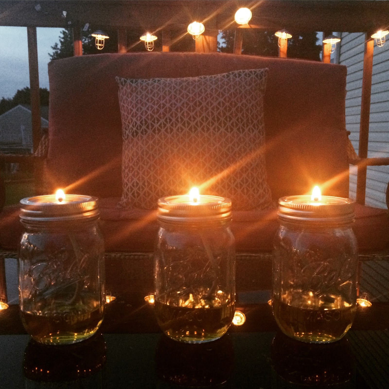 Sawdust and School Days DIY Citronella Torches