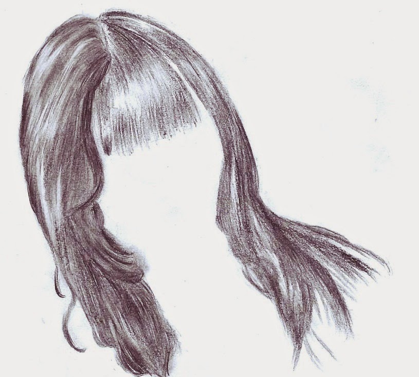 Como desenhar cabelo liso ~ Arte vício