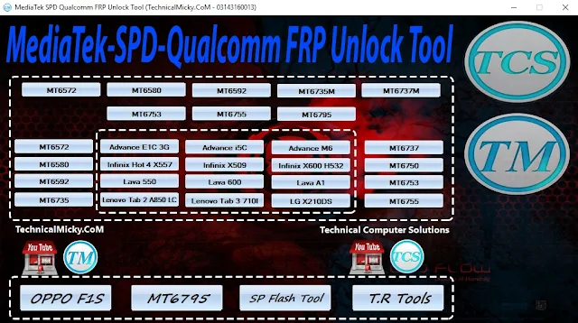 MediaTek SPD Qualcomm FRP Unlock Tool Free Download