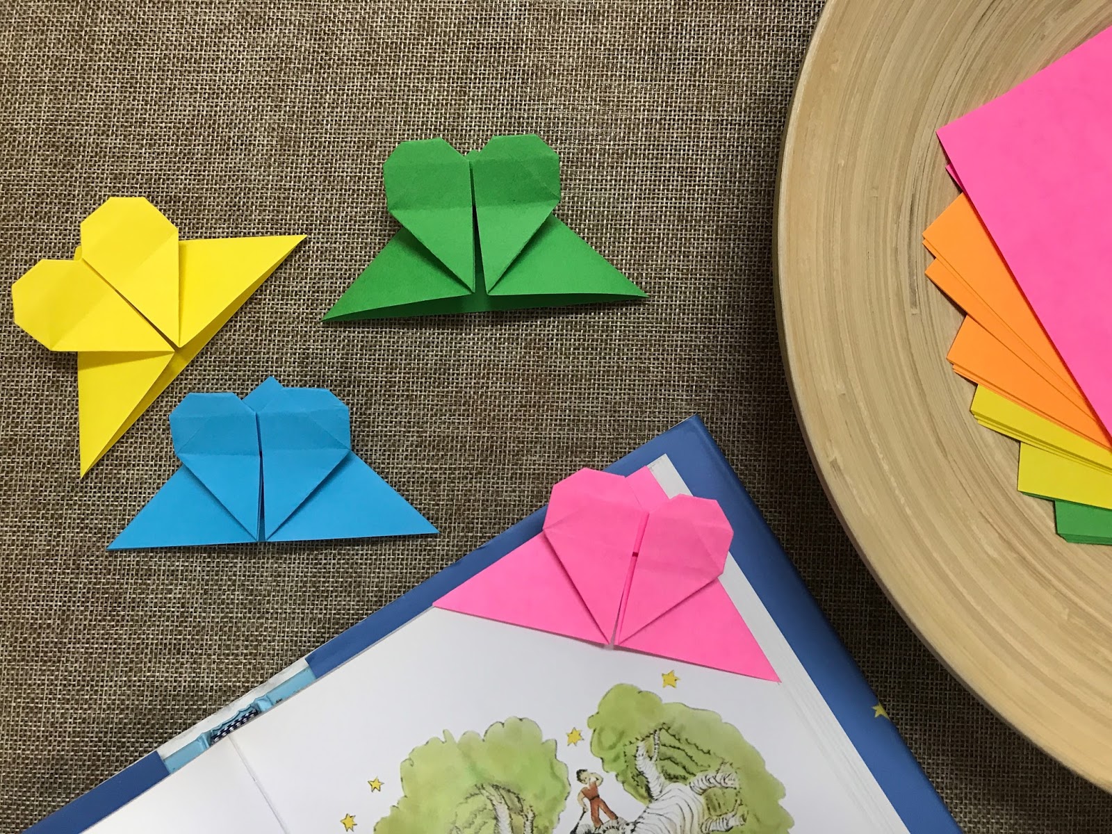 Tutorial 9 Origami Heart Bookmark The Idea King