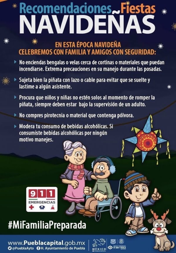 Protección Civil recomienda medidas de prevención para evitar accidentes en los hogares.