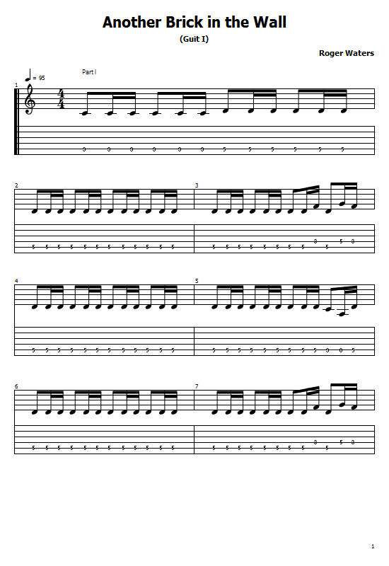 Another Brick In The Wall Tabs Pink Floyd How To Play Pink Floyd Chords On Guitar Online