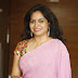 Indian Singer Sunitha Hot Stills In Pink Saree
