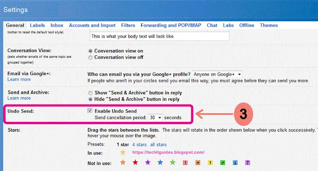 Guide - How to undo sent email, Step-2