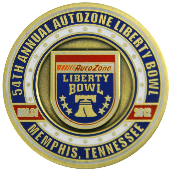 Point Emblems 2012 Liberty Bowl Challenge Coin