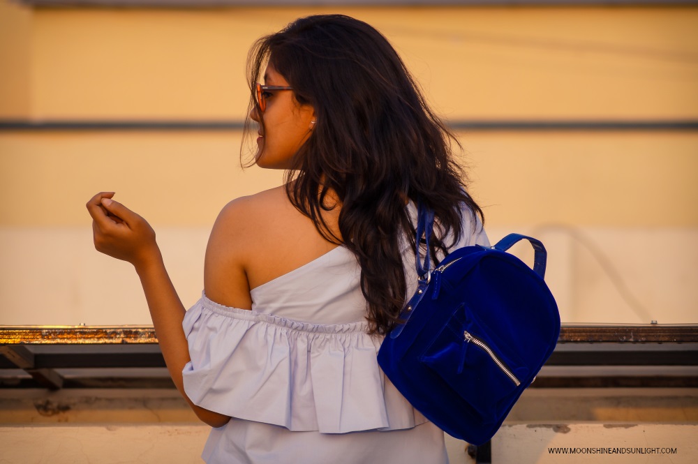 Indian fashion blogger, Bangalore, styling one shoulder 