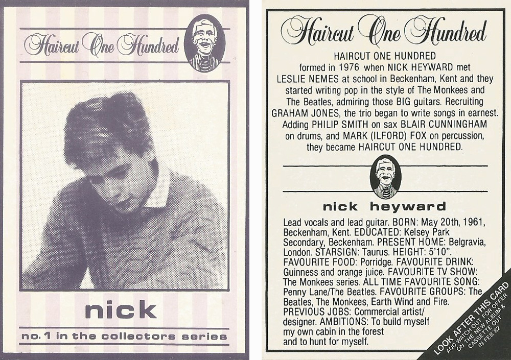 19761985 My Favorite Decade Love Plus One Haircut One Hundred (1982)