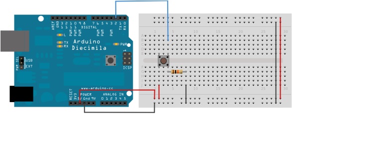 ArduinoWorld: Arduino Push button Control LED