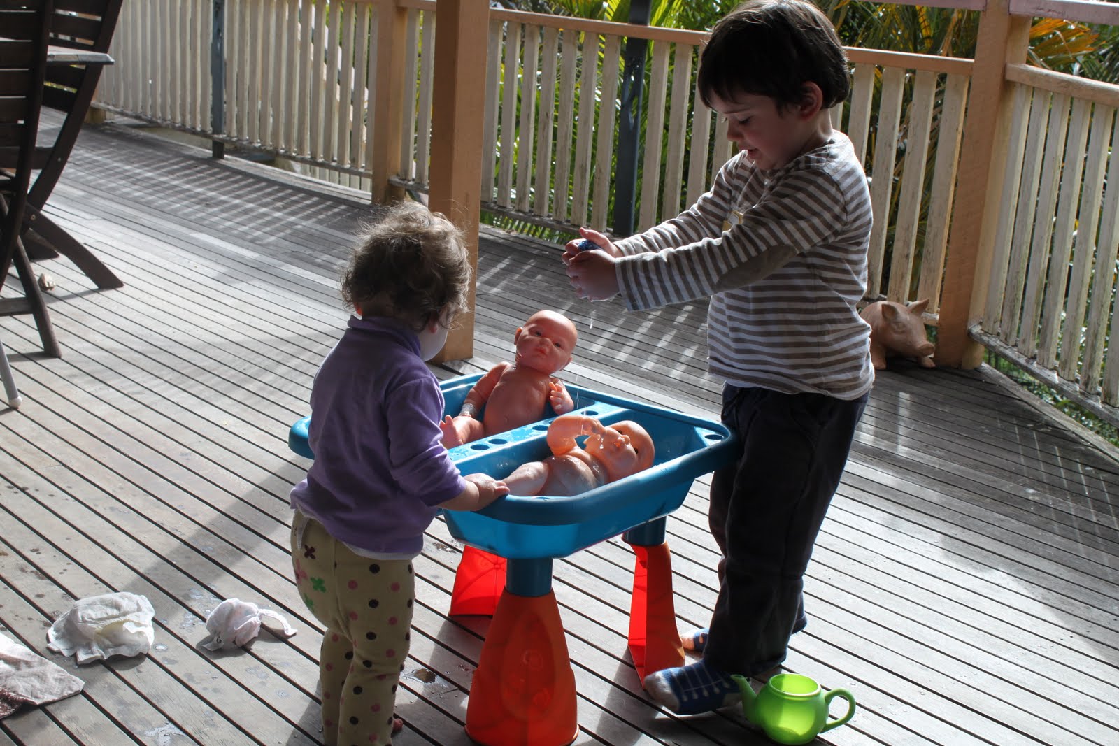 Little Cricket Washing Babies