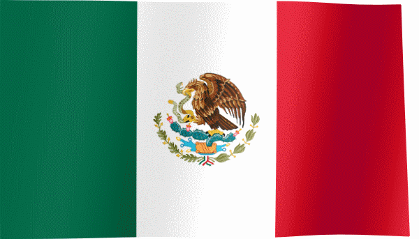 Waving Flag of Mexico (Animated Gif)