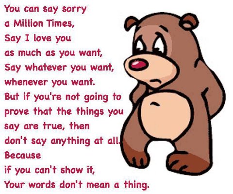 life inspiration quotes: Saying sorry quotes