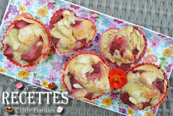 muffins fraise rhubarbe