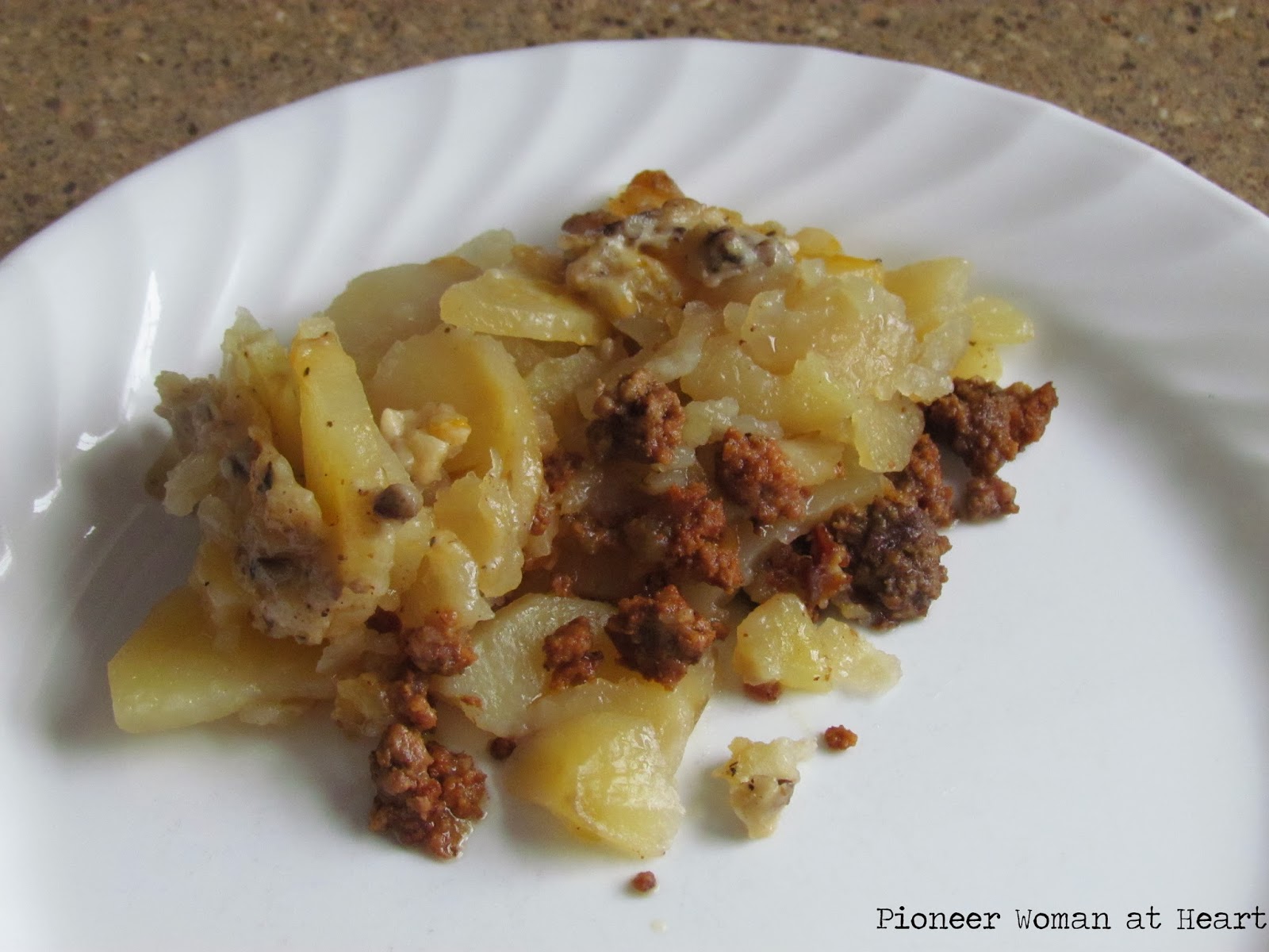 Pioneer Woman at Heart HamburgerPotato Crock Pot Dinner