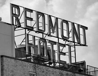 A hotel signboard of Redmont Hotel, Birmingham, AL