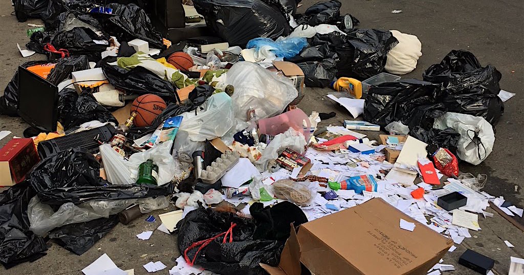 EV Grieve When you put out a lot of trash bags on St. Mark's Place