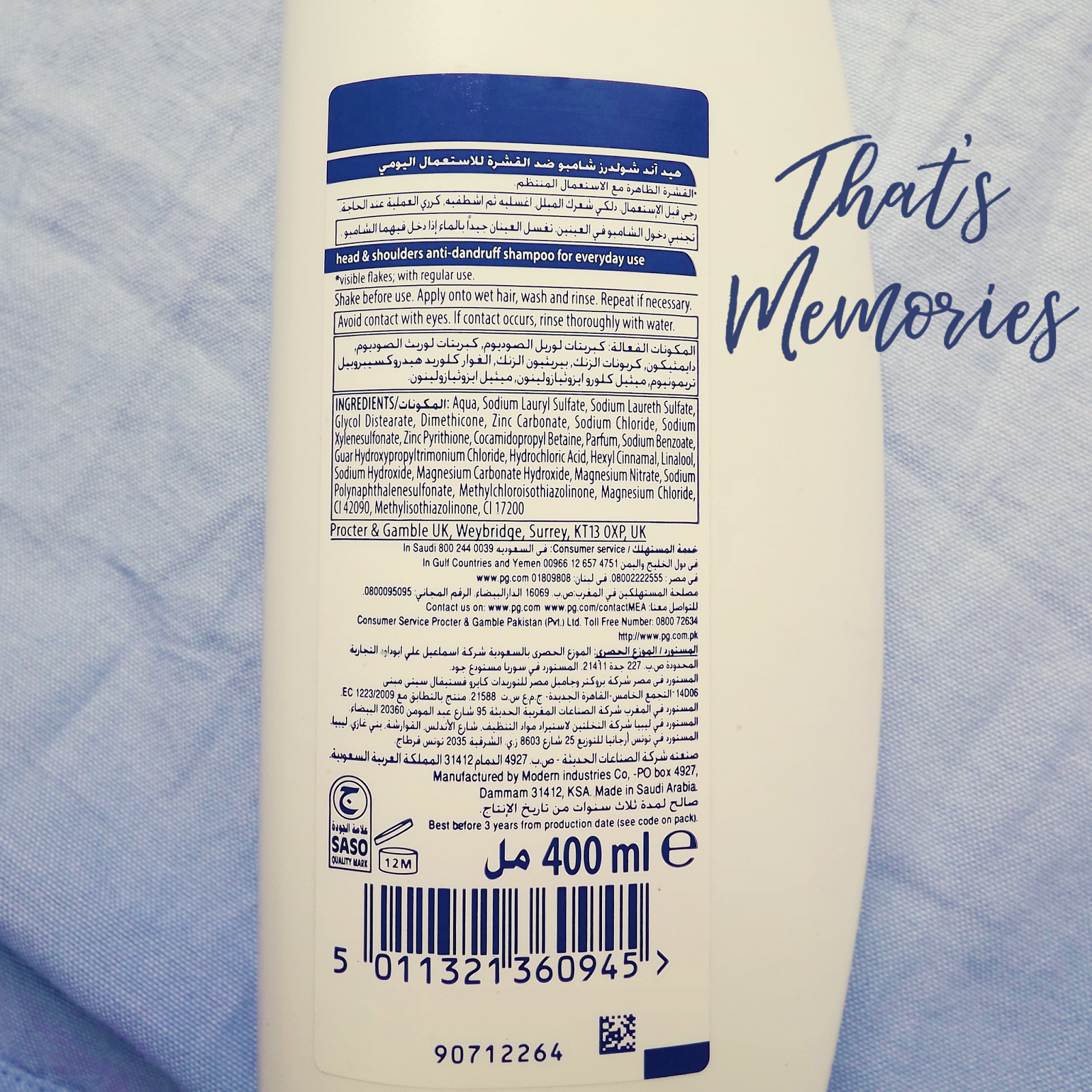 That S Memories Review Head Shoulders Classic Clean Shampoo تجربتي شامبو هيد أند شولدرز نظيف و أنيق