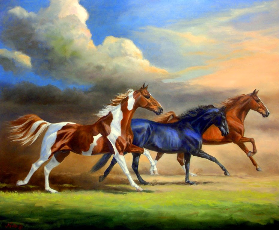 caballos-pintados-con-oleo
