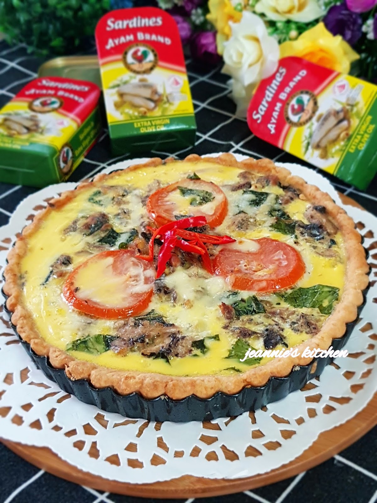 Jeannie62 Kitchen SARDINES TOMATOES QUICHE
