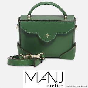 Kate Middleton carried Manu Atelier Micro Bold Monte Green Bag
