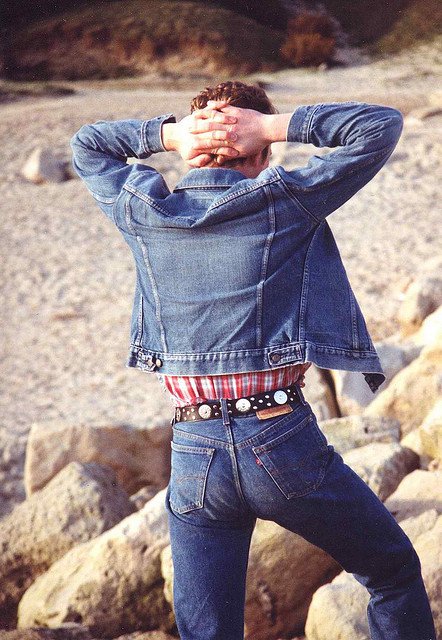 Guys In Vintage Jeans Denim Vi