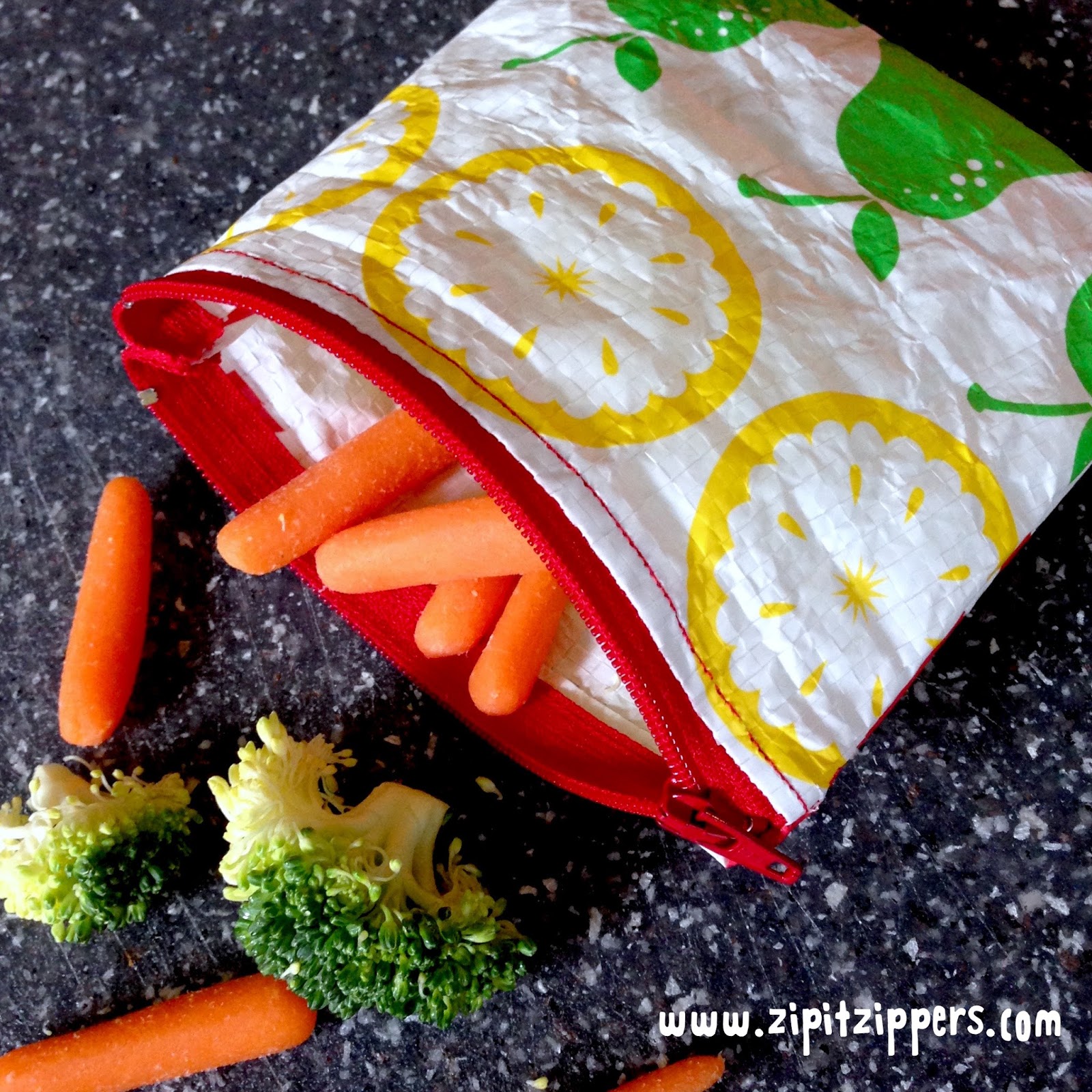 Zip It Zippers Upcycled Reusable Snack Bag