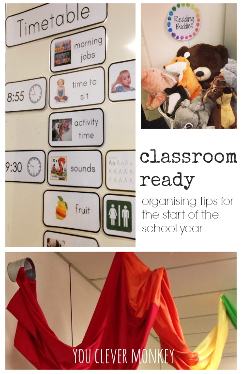 Classroom Ready! Tips for organising your classroom for the start of the new school year. Visit youclevermonkey.com for more