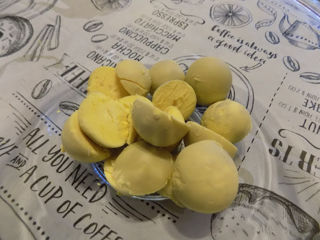 Hard Boiled Yolks Removed