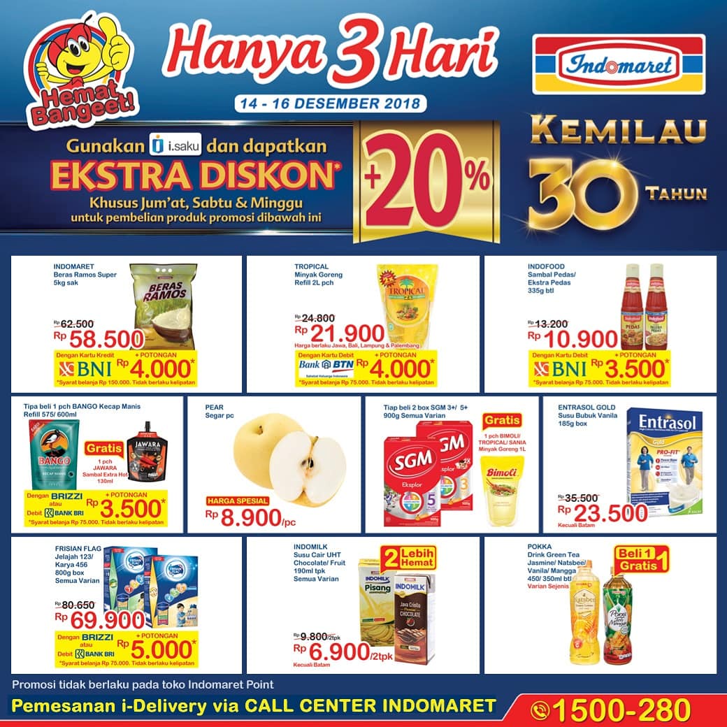 Indomaret - Promo Katalog JSM Periode 14 - 16 Desember 2018 Indomaret - Promo Katalog JSM Periode 14 - 16 Desember 2018