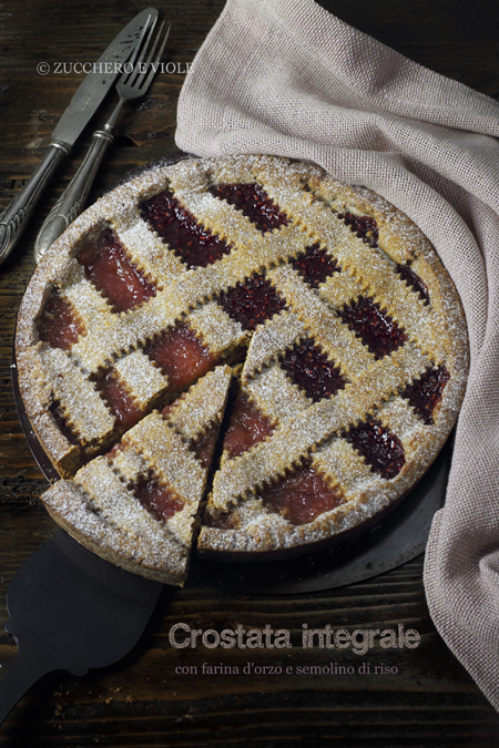 Zucchero E Viole Ricette Vegane Crostata Vegana Integrale Al Semolino Di Riso