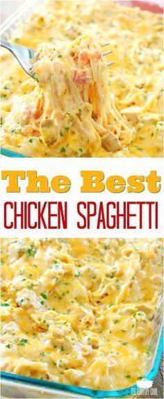 Creamy Cheesy Chicken Spaghetti Recipes