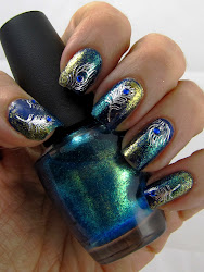 peacock nail designs nails feather acrylic glitter styles purple feathers