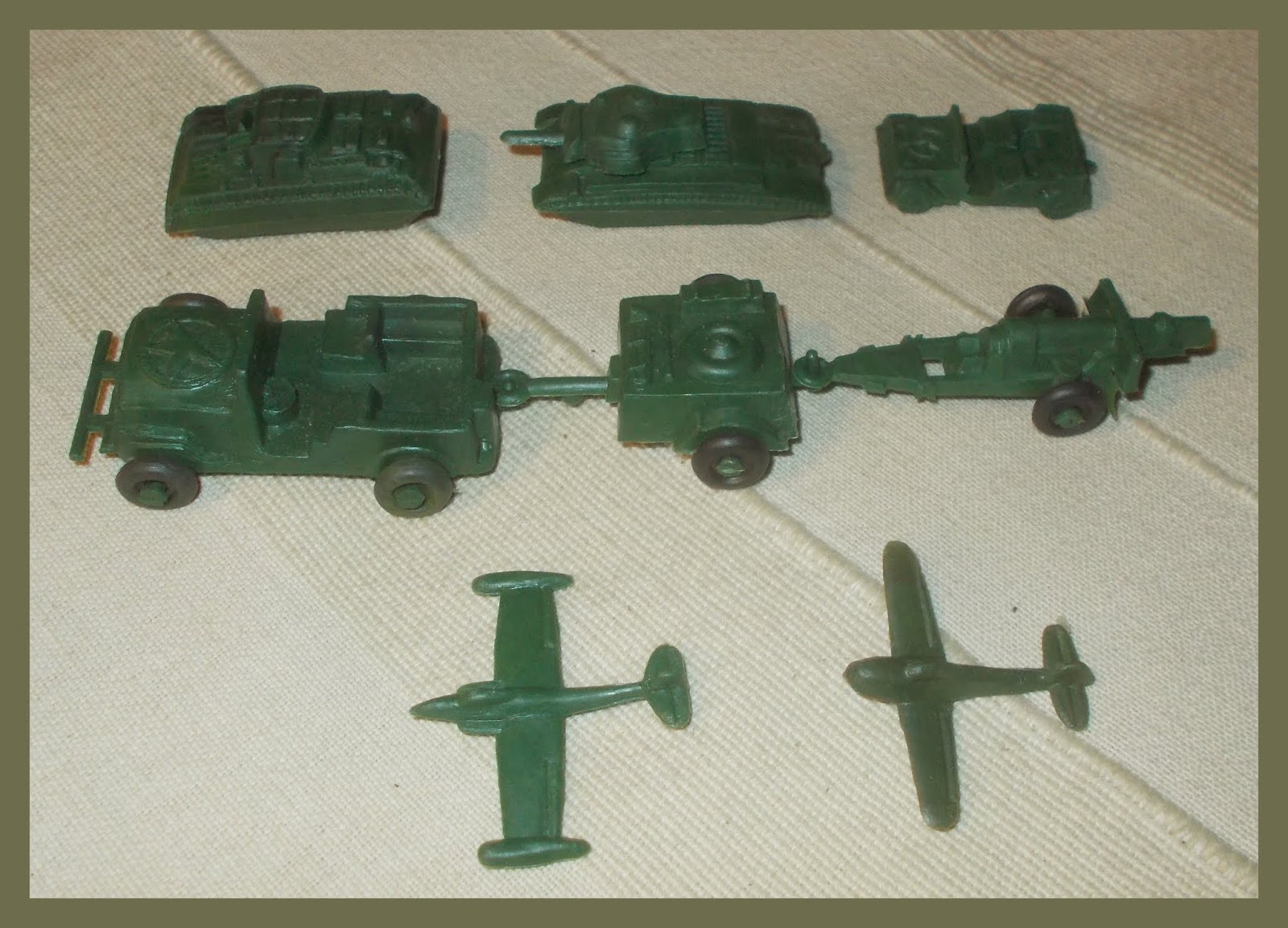 Lido Army Toys Jeep trailer artillery marked LIDO USA 16512 