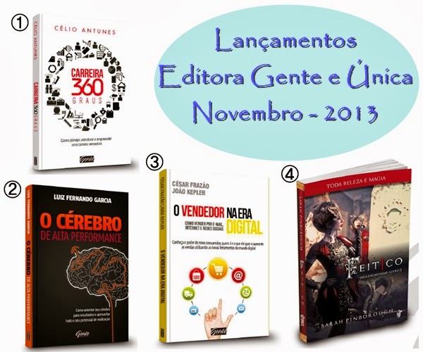Lançamentos literários, Editora Gente e Única, Novembro 2013, Feitiço