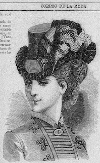 Una de las ilustraciones de la edici�n de El Correo de la Moda