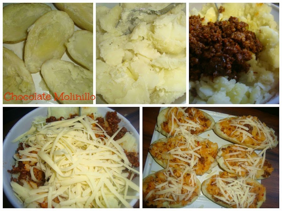 Papas Rellenas de choriqueso 