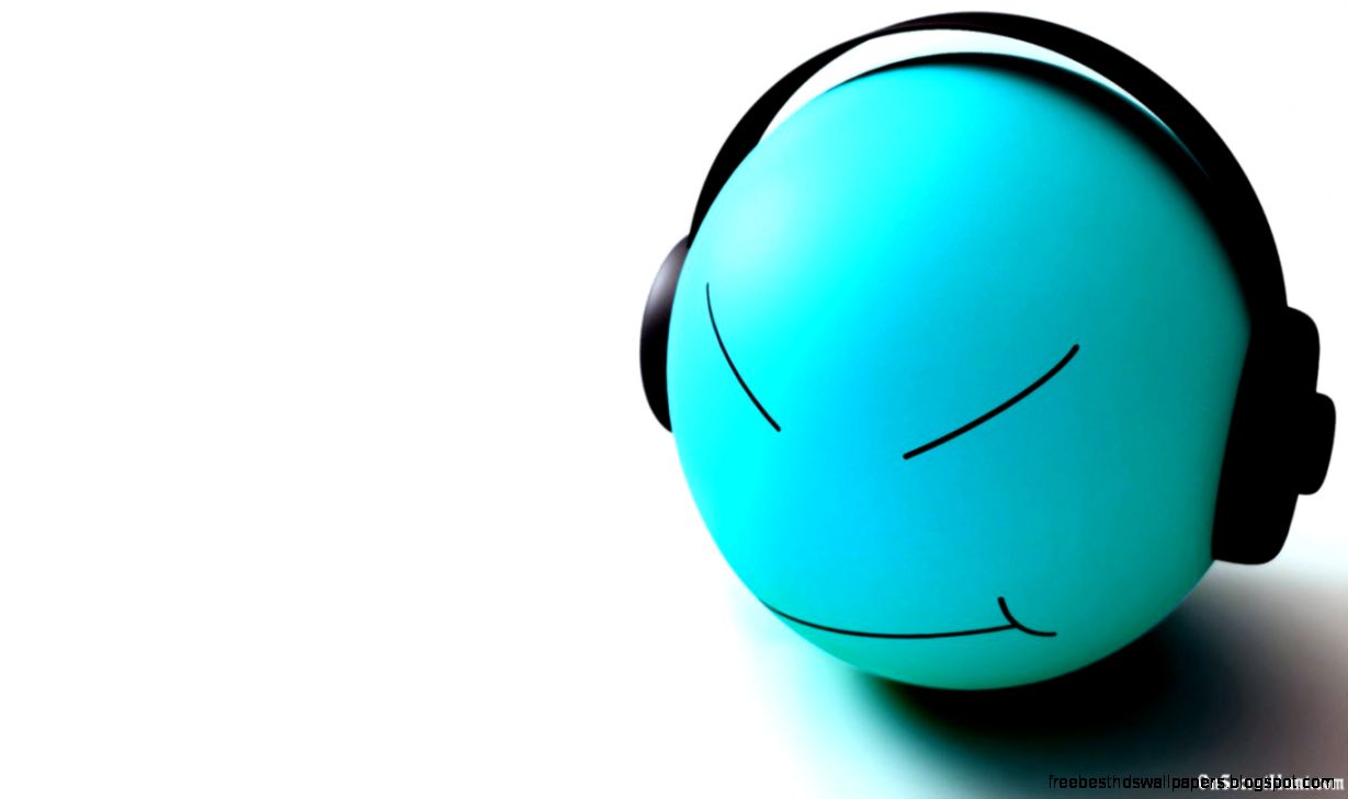 Smiley Listen Music Wallpaper 7020744