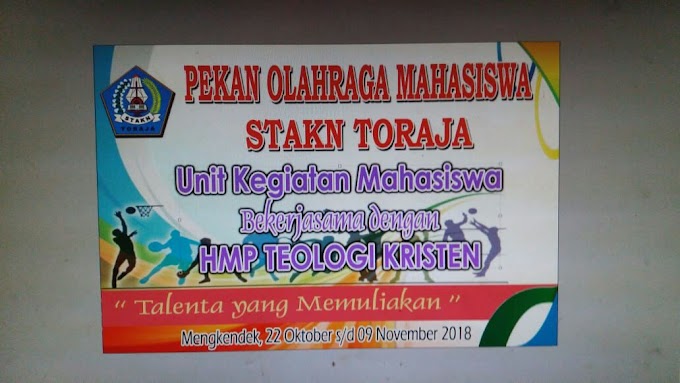 Kegiatan Pekan Olahraga Mahasiswa (POM) Akan di Laksanakan Oleh UKM STAKN Toraja