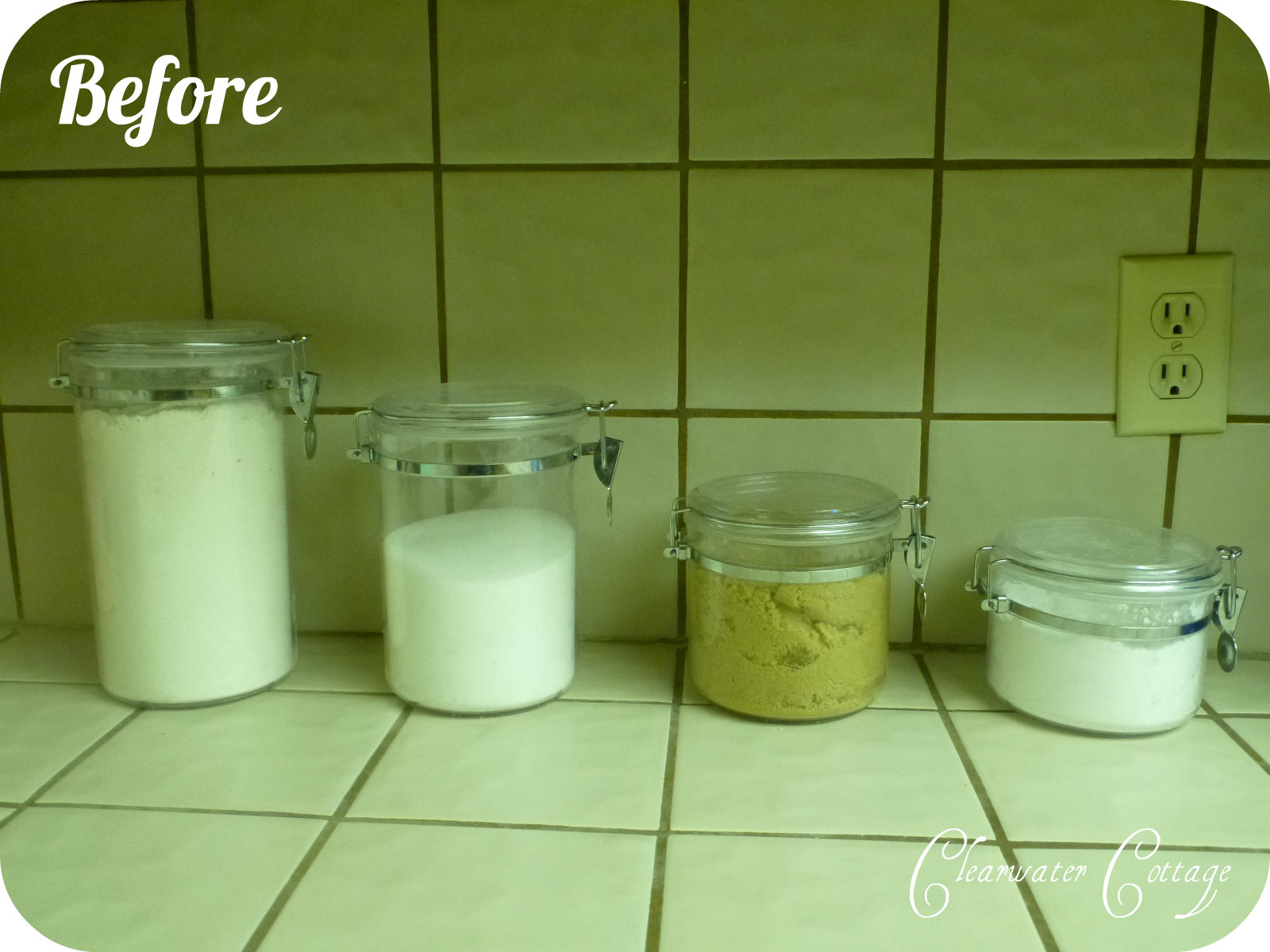 Clearwater Cottage Labeled Baking Canisters