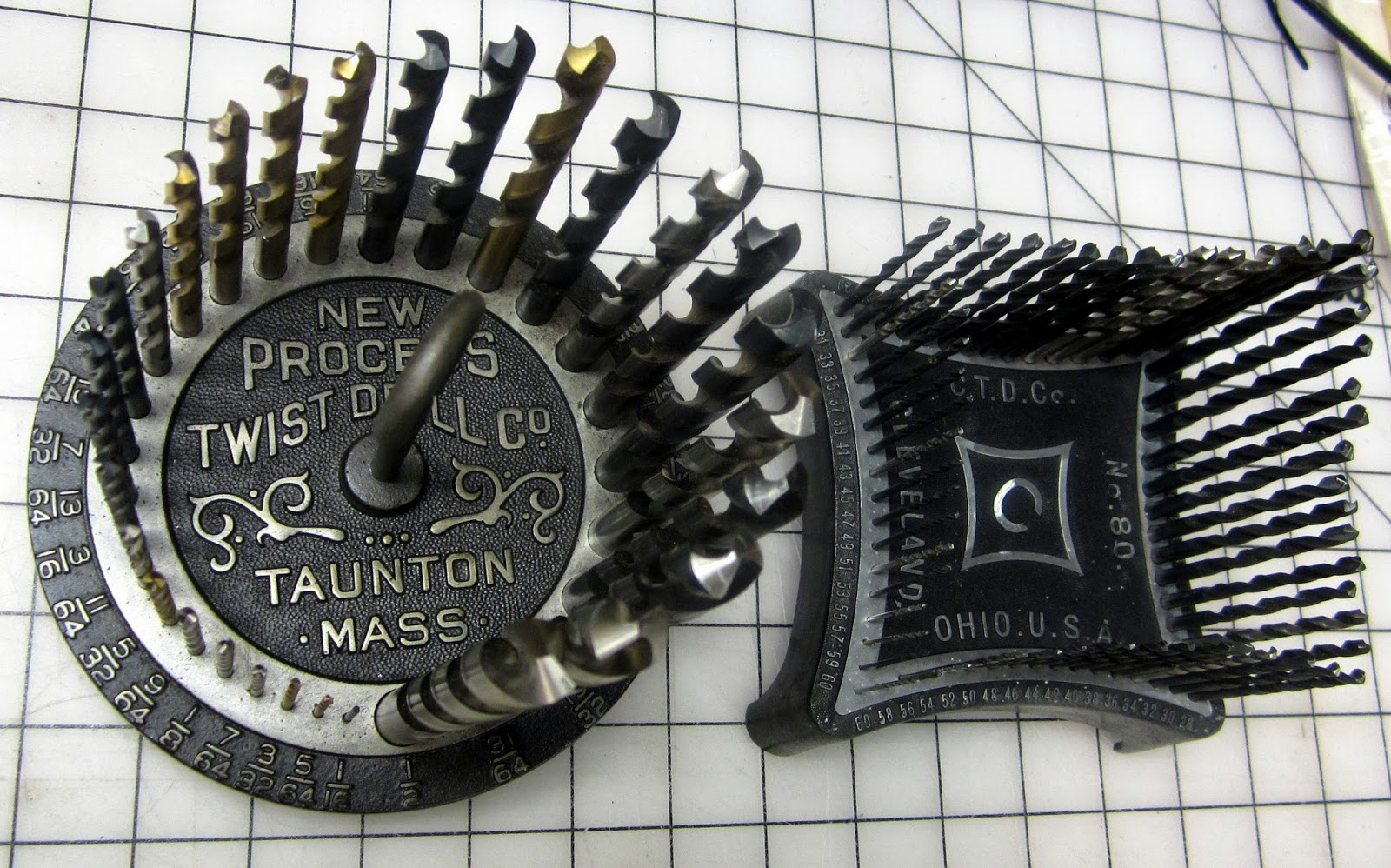 MI Shop Tools Inventions Vintage Drill Bit Holders