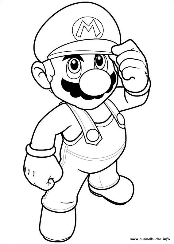 Mario Ausmalbilder - Malvorlage Gratis