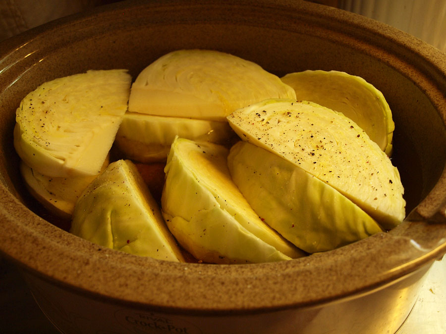 Pellet Smoker Cooking Sausage, potatoes, carrots, & cabbage