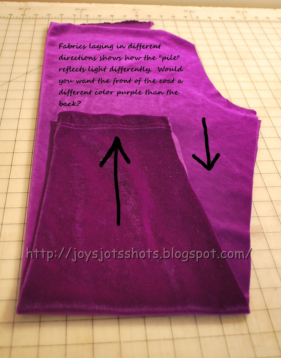 Joy's Jots, Shots & Whatnots Purple Pants Pt. 2 Sewing Fabrics w/ a Nap
