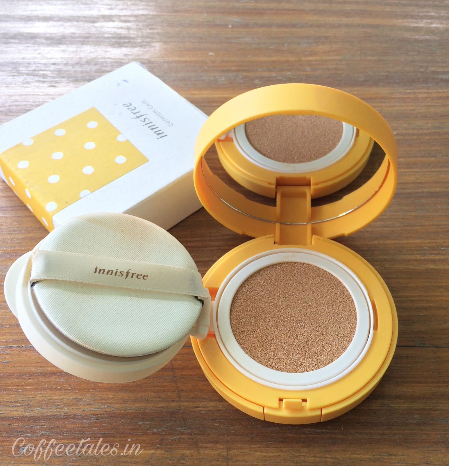 Coffee Tales... Innisfree Water Fit Cushion Foundation Shade N23