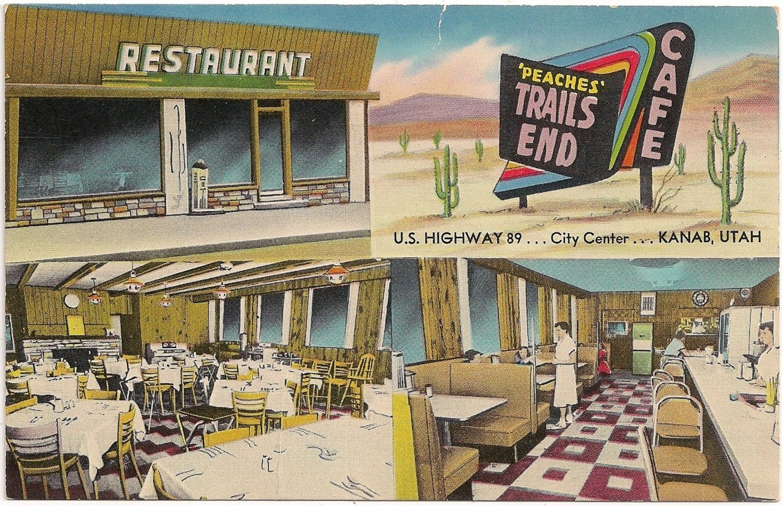 US 89 Restaurants Parry Lodge Trails End Kanab