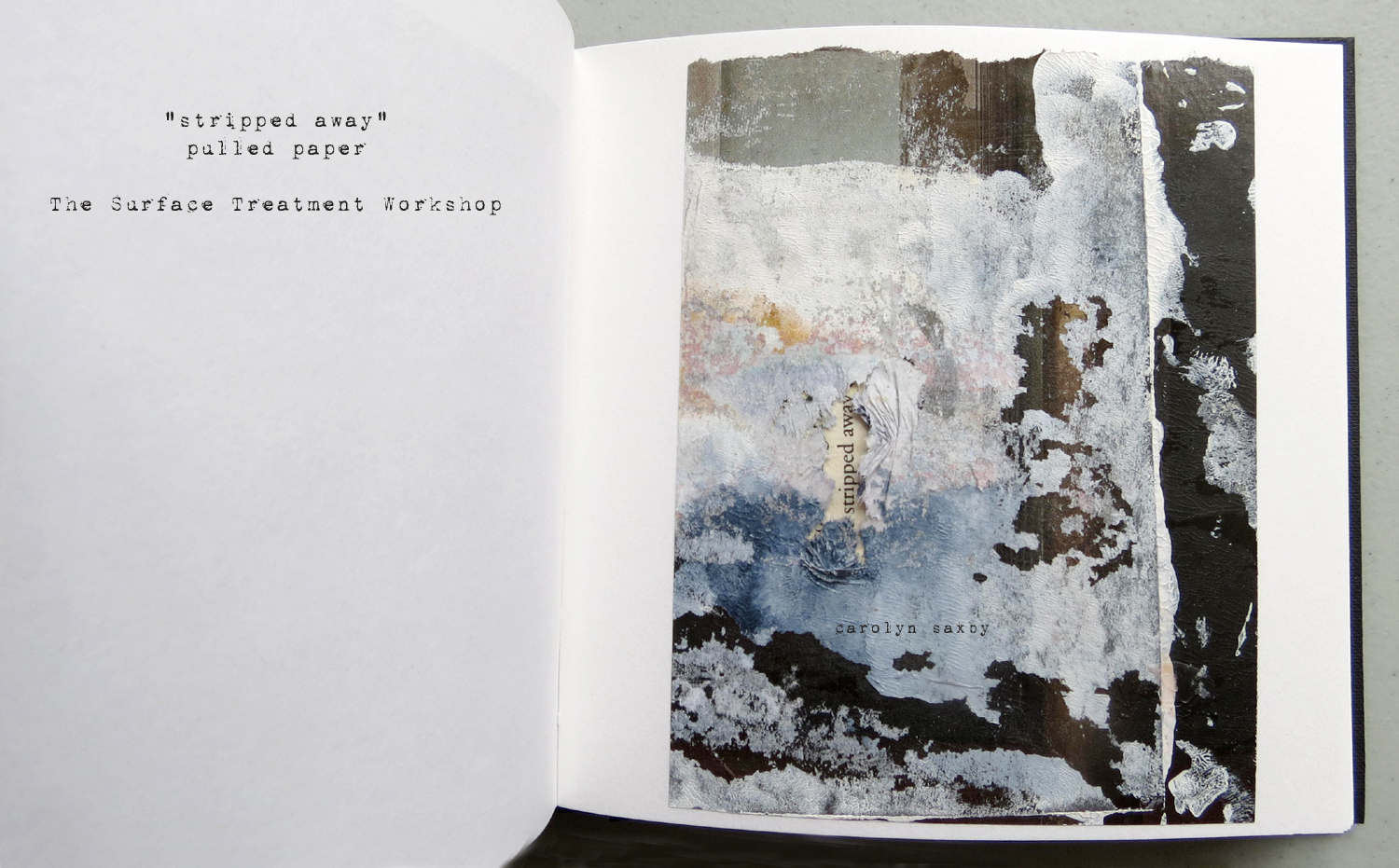 CAROLYN SAXBY MIXED MEDIA TEXTILE ART Surface Treatment