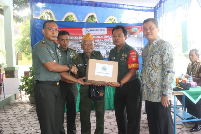 Peduli Pejuang Bangsa, Kodim Sragen Bantu RTLH
